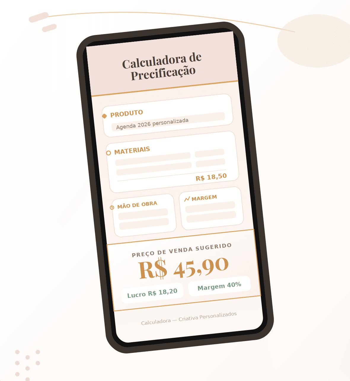 Calculadora de precificação